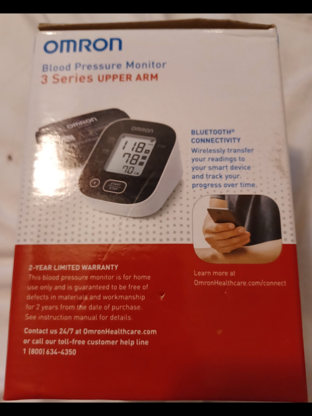 Omron Blood Pressure Monitor 3 Series Upper Arm - Picture 4 of 5